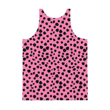 Cargar imagen en el visor de la galería, Camiseta de tirantes unisex Leopardo Fluor Rosa