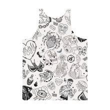 Cargar imagen en el visor de la galería, Camiseta de tirantes unisex Lineas Tattoo