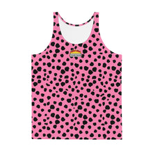 Cargar imagen en el visor de la galería, Camiseta de tirantes unisex Leopardo Fluor Rosa