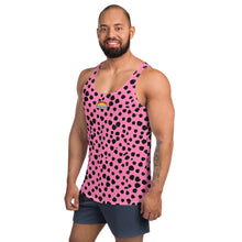 Cargar imagen en el visor de la galería, Camiseta de tirantes unisex Leopardo Fluor Rosa
