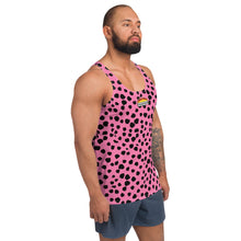 Cargar imagen en el visor de la galería, Camiseta de tirantes unisex Leopardo Fluor Rosa