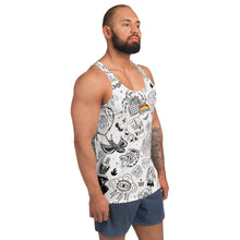 Cargar imagen en el visor de la galería, Camiseta de tirantes unisex Lineas Tattoo