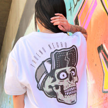 Cargar imagen en el visor de la galería, Camiseta Unisex Blanca CALAVERA LOCA