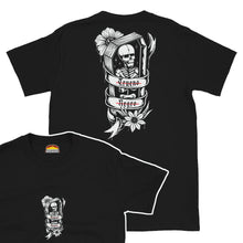 Cargar imagen en el visor de la galería, Camiseta de manga corta unisex negra ATAUD NEGRO