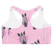 Cargar imagen en el visor de la galería, Sujetador deportivo CEBRAS ROSAS