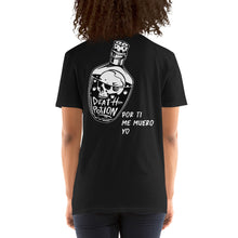Cargar imagen en el visor de la galería, Camiseta Unisex Negra POCIÓN DEL AMOR