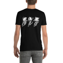 Cargar imagen en el visor de la galería, Camiseta Unisex Negra TRUENOS Y CALAVERAS