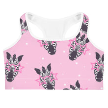 Cargar imagen en el visor de la galería, Sujetador deportivo CEBRAS ROSAS