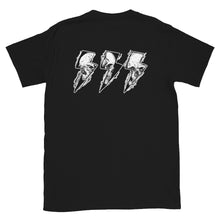 Cargar imagen en el visor de la galería, Camiseta Unisex Negra TRUENOS Y CALAVERAS