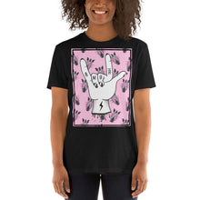 Cargar imagen en el visor de la galería, Camiseta Unisex Negra MANO CEBRAS