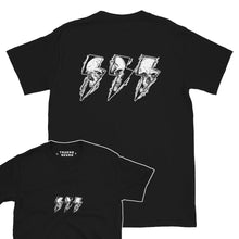 Cargar imagen en el visor de la galería, Camiseta Unisex Negra TRUENOS Y CALAVERAS
