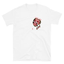 Cargar imagen en el visor de la galería, Camiseta de manga corta unisex Blanca CORAZÓN CALAVERA feat el Monki