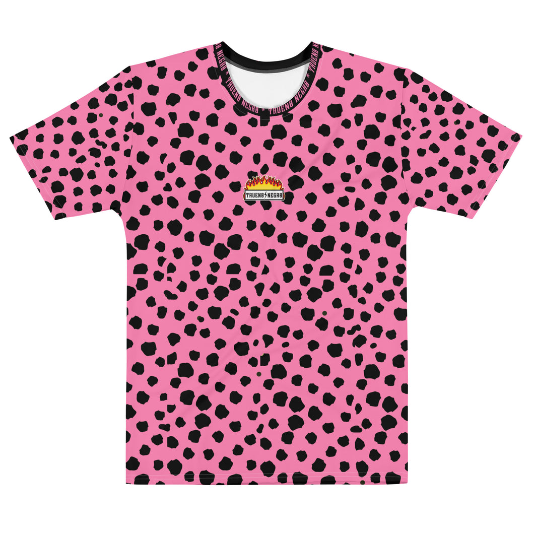 Camiseta Leopardo Flúor Rosa